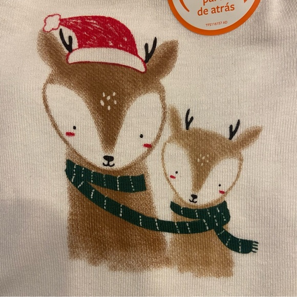 Carter's 3 Months Christmas Reindeer 2pc Bodysuit & Pant Set Just One You NWT - Picture 3 of 9